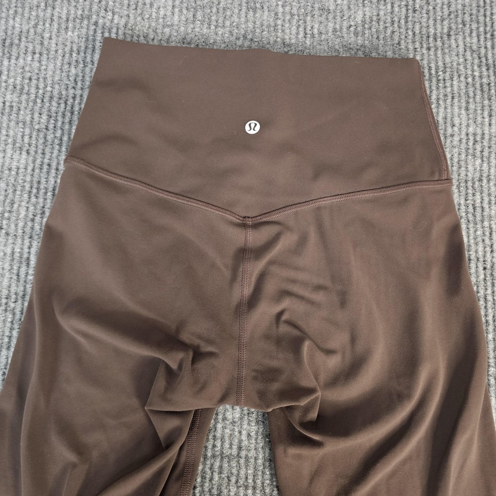 Lululemon Pants Womens 6 Brown High Rise Ankle Leggings Yoga Stretch Athletic - Picture 2 of 10